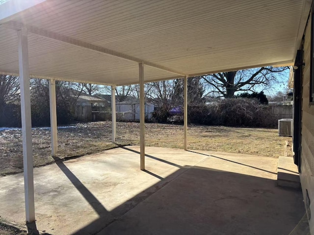 view of patio with cooling unit