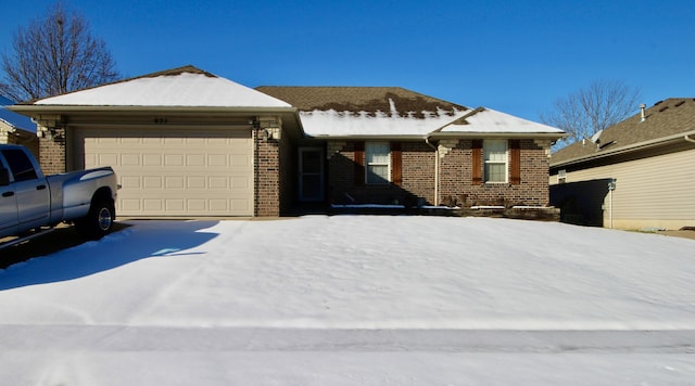 ranch-style house with a garage