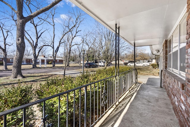 view of balcony