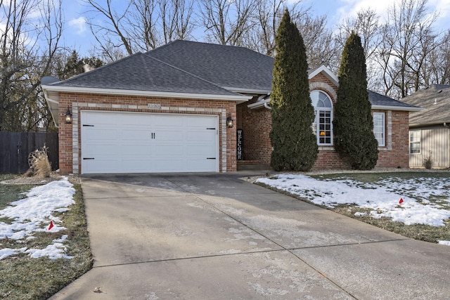 view of front of home featuring a garage