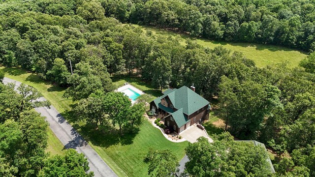 10350 Indian Ridge Ln, Carthage, MO 64836 - aerial view of a heavily wooded area