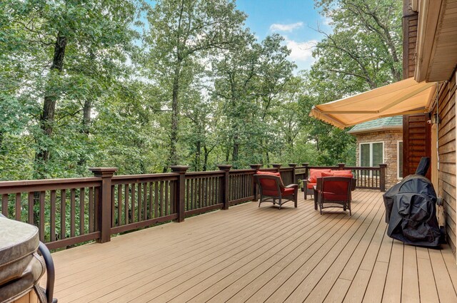 10350 Indian Ridge Ln, Carthage, MO 64836 - deck featuring outdoor dining area