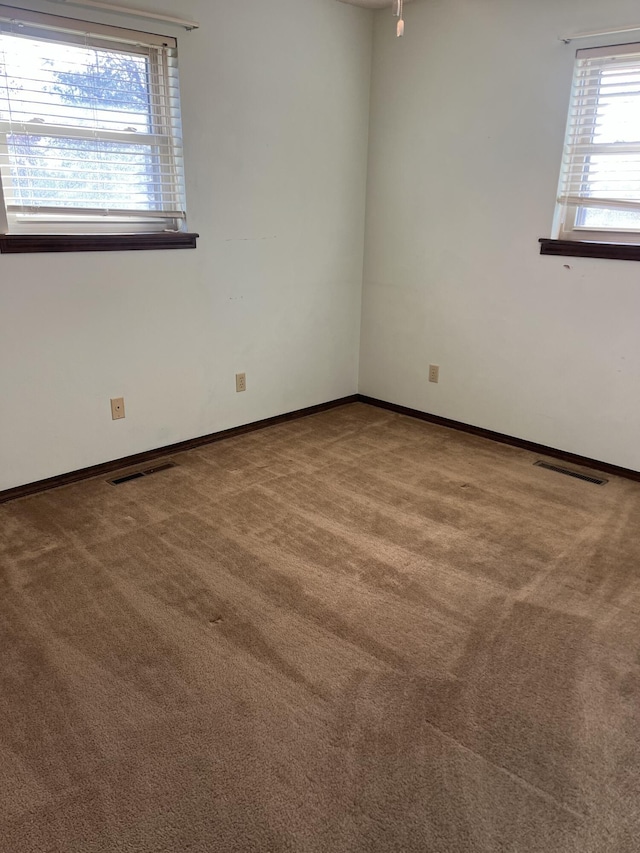 view of carpeted empty room