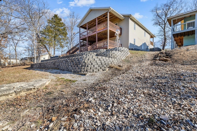 view of back of property