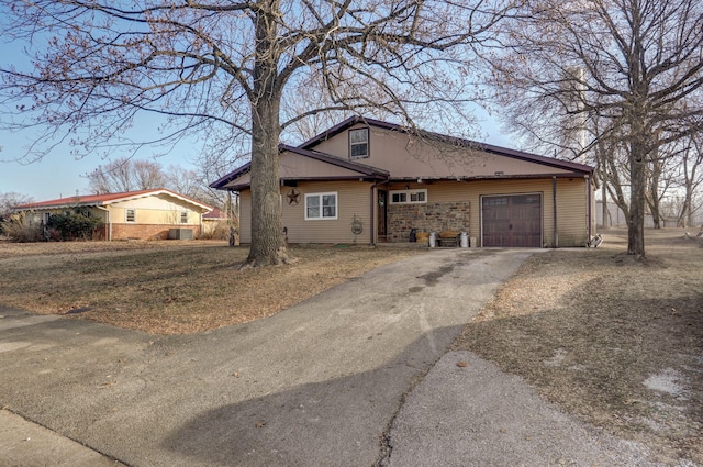 ranch-style house with a garage