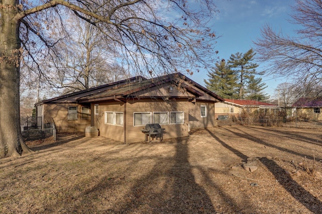 view of back of property