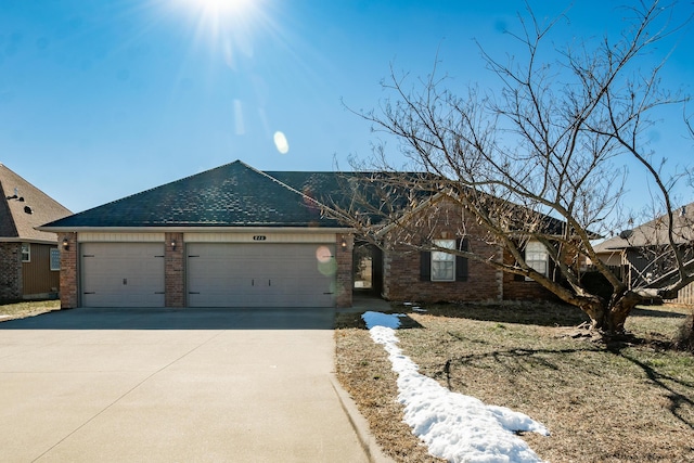 ranch-style house with a garage