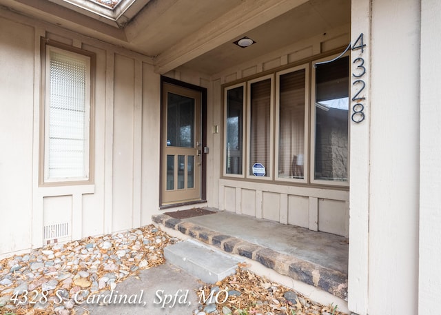 view of entrance to property