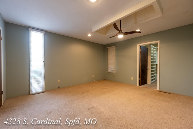 view of carpeted empty room