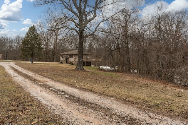 view of road