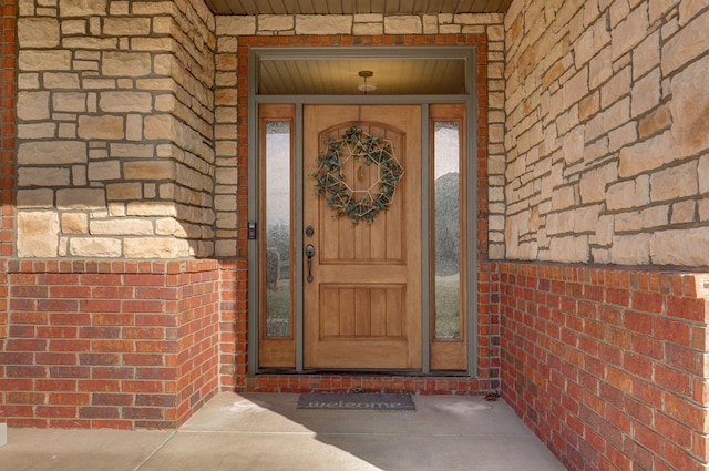 view of entrance to property