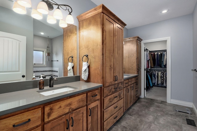 bathroom with vanity