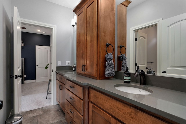 bathroom featuring vanity