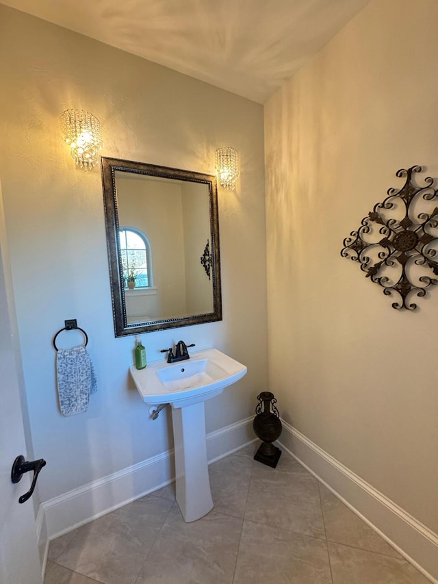 bathroom featuring tile patterned floors