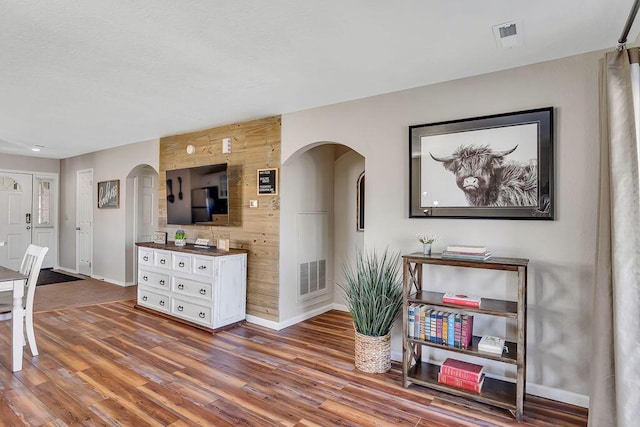 interior space featuring hardwood / wood-style floors