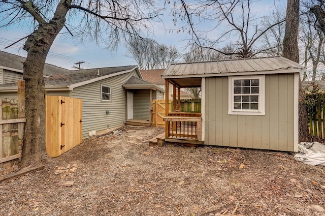 view of rear view of property