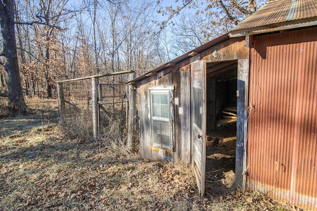 view of outbuilding