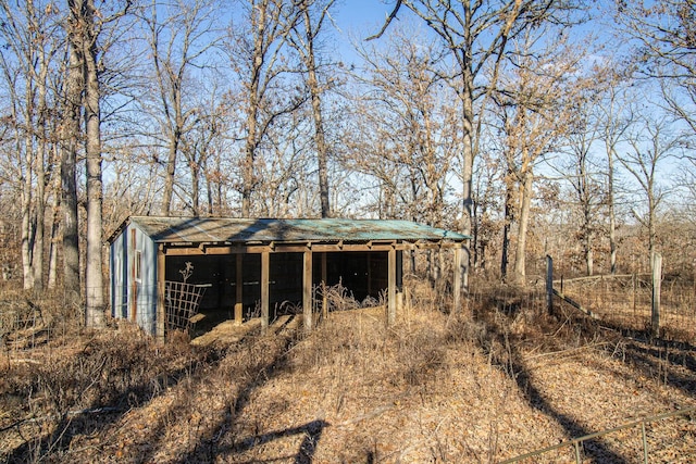 view of outbuilding