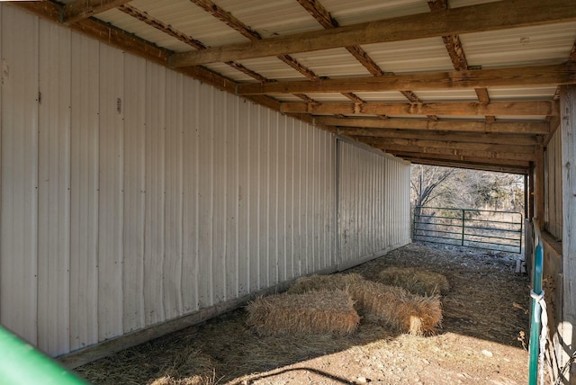 view of horse barn