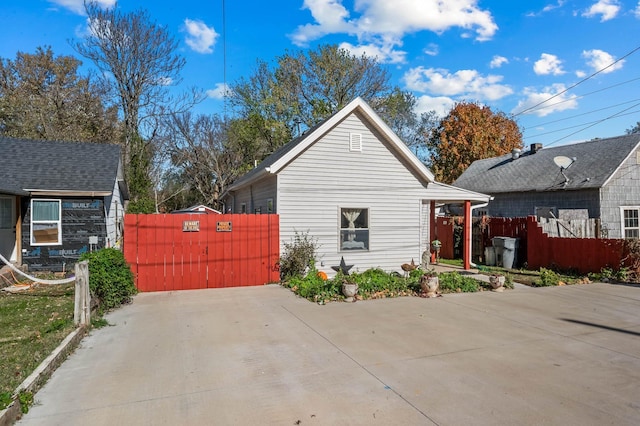 view of side of property