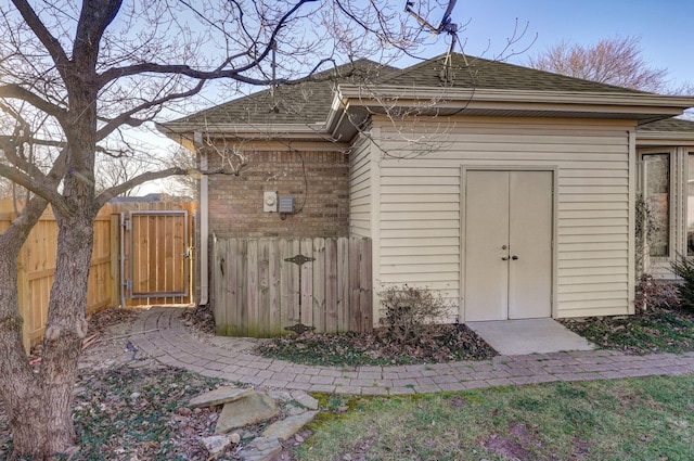 view of outbuilding