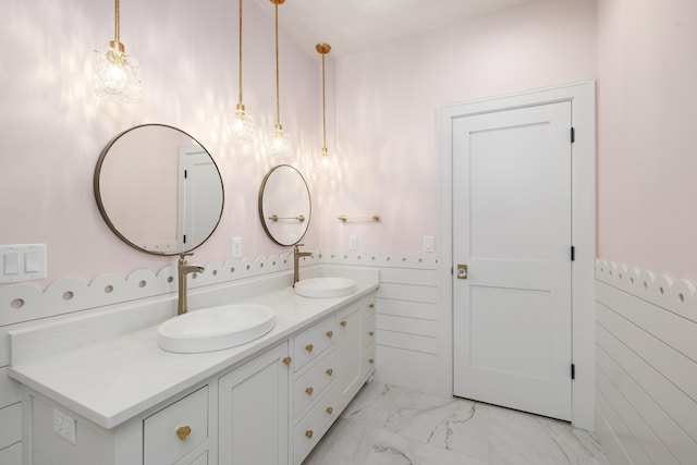 bathroom featuring vanity