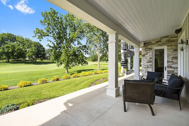 view of patio