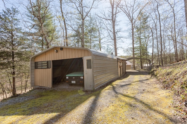 view of outbuilding