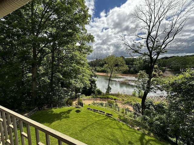 view of water feature