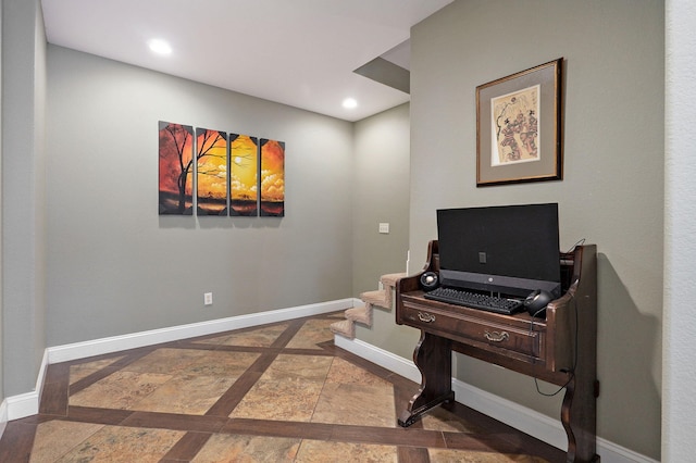 misc room featuring tile patterned floors