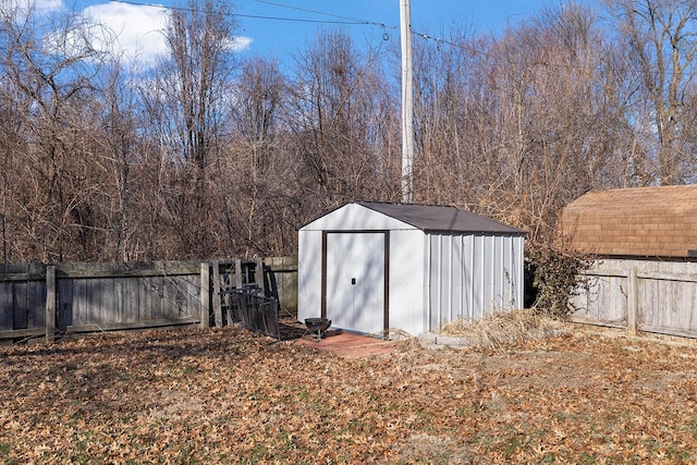 view of outdoor structure