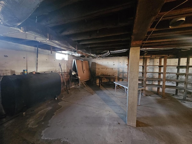 view of basement