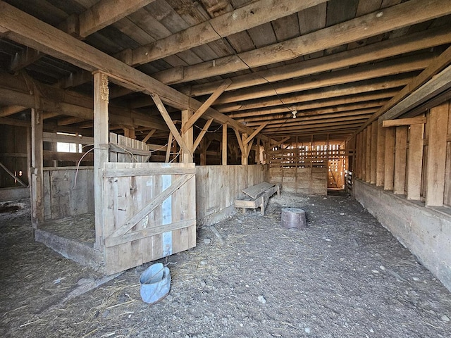 view of horse barn