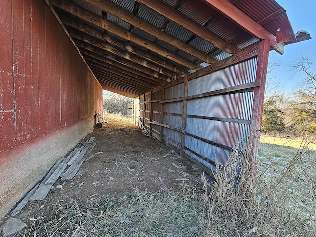 view of horse barn