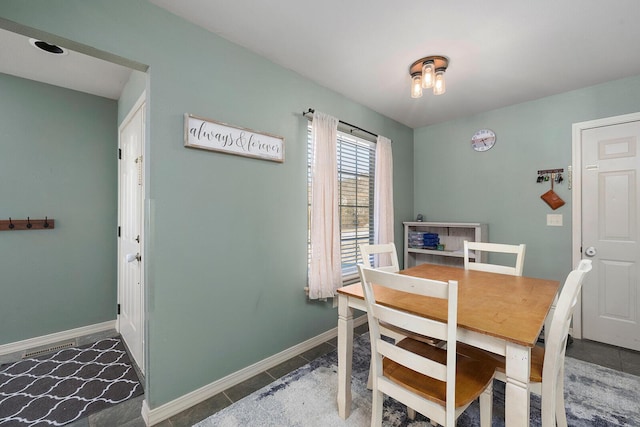 view of dining area