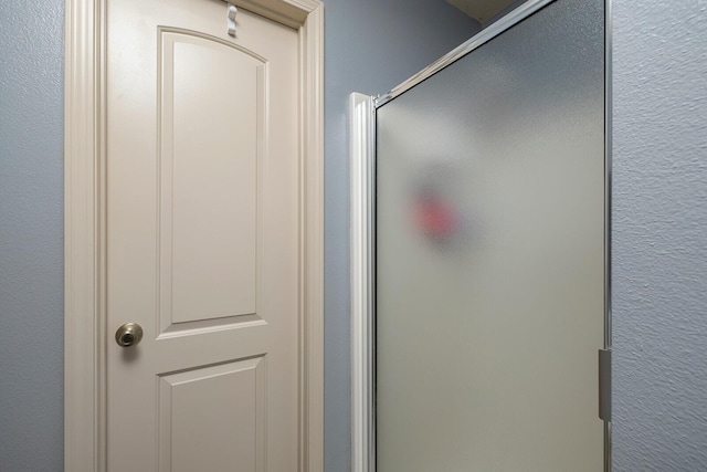 bathroom with walk in shower