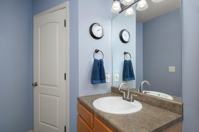 bathroom with vanity