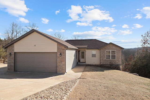 ranch-style house with a garage