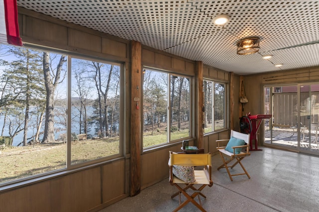 sunroom featuring plenty of natural light