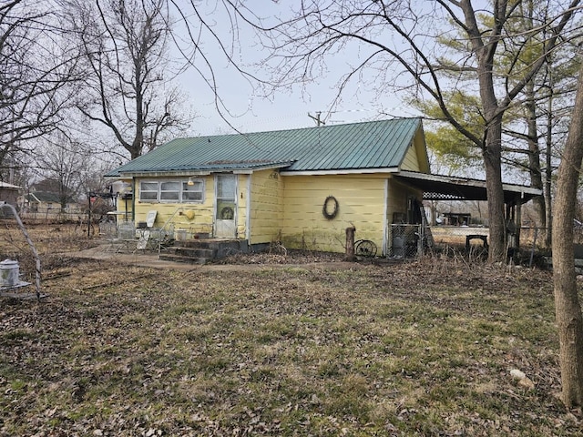 view of rear view of property