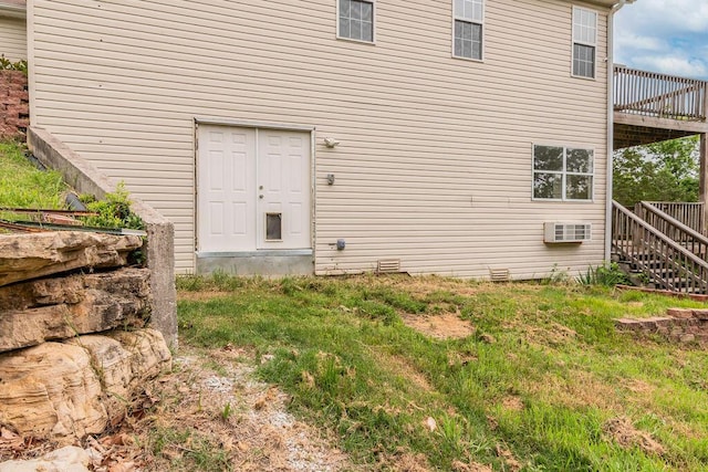 rear view of house with stairway