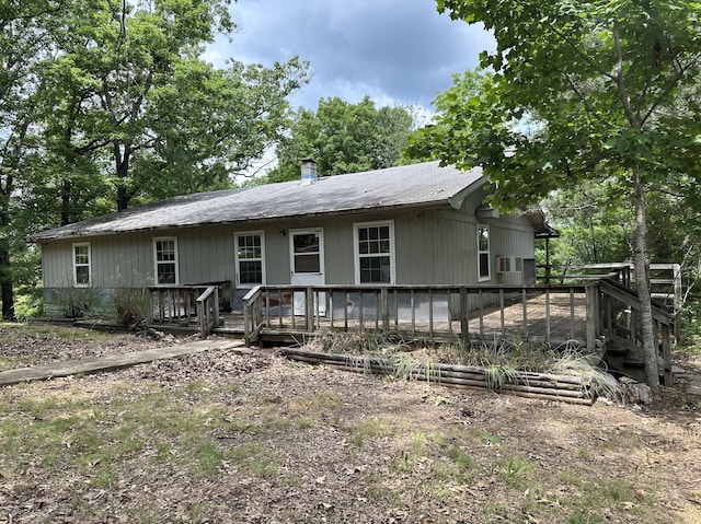 406 Red Bridge Rd, Ozark, MO 65721 - view of front facade featuring a deck and cooling unit