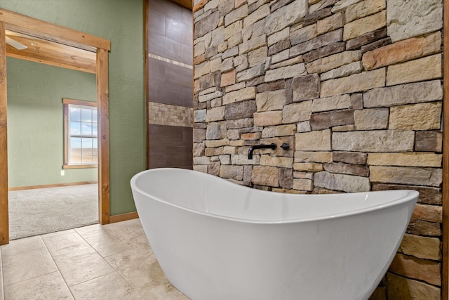 bathroom with a tub