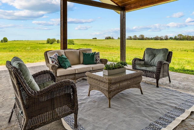 10263 State Highway 14 W, Billings, MO 65610 - view of patio with a view of rural / pastoral area and outdoor lounge area