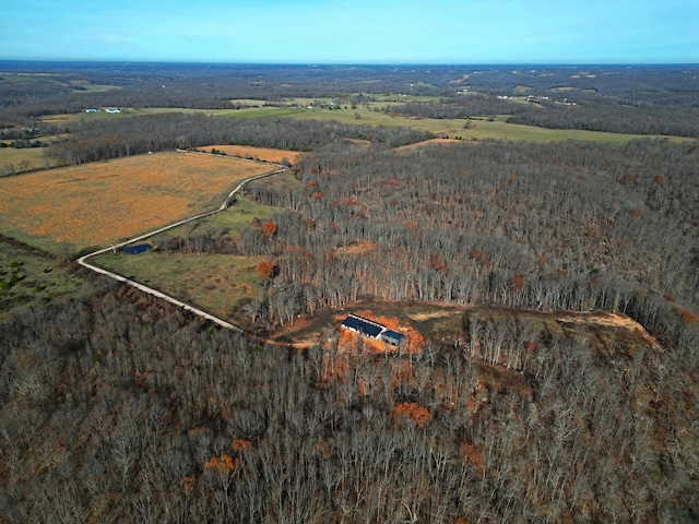 drone / aerial view featuring a rural view