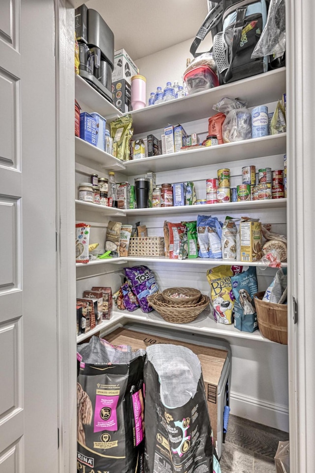 view of pantry