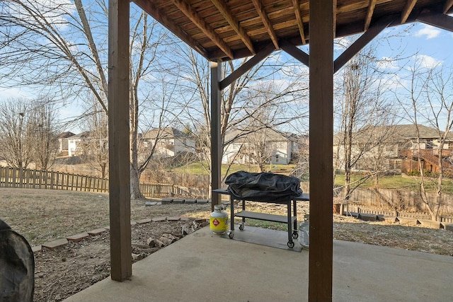 view of patio / terrace featuring area for grilling