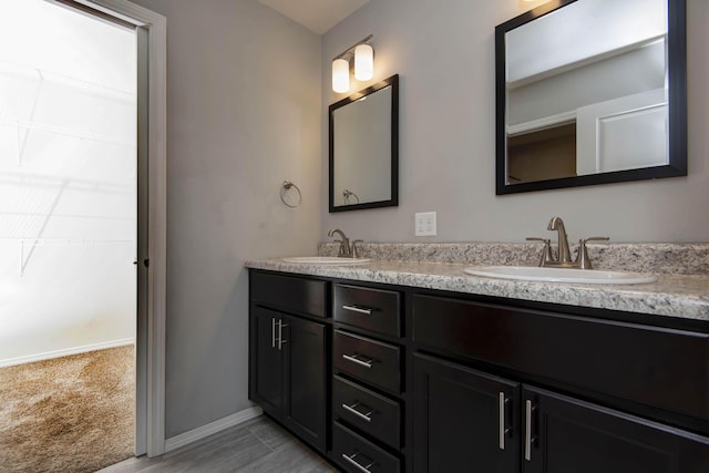 bathroom featuring vanity