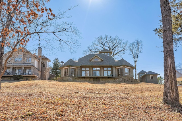 view of front of home with french doors