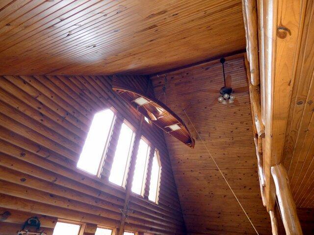 interior details featuring wood ceiling